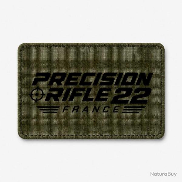 Patch Tir Sportif - Precision Rifle 22 France - Cible tricolore - Olive / Noir