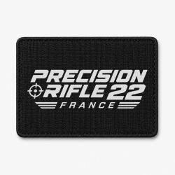 Patch Tir Sportif - Precision Rifle 22 France - Cible tricolore - Noir / Blanc
