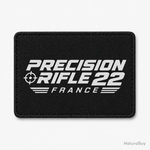 Patch Tir Sportif - Precision Rifle 22 France - Cible tricolore - Noir / Blanc