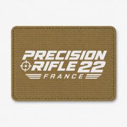 Patch Tir Sportif - Precision Rifle 22 France - Cible tricolore - Coyote / Blanc