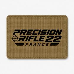 Patch Tir Sportif - Precision Rifle 22 France - Cible tricolore - Coyote / Noir