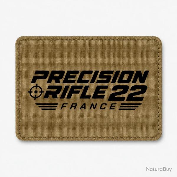 Patch Tir Sportif - Precision Rifle 22 France - Cible tricolore - Coyote / Noir