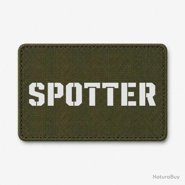 Patch Tir Sportif - Spotter - Le regard qui corrige - Olive / Blanc