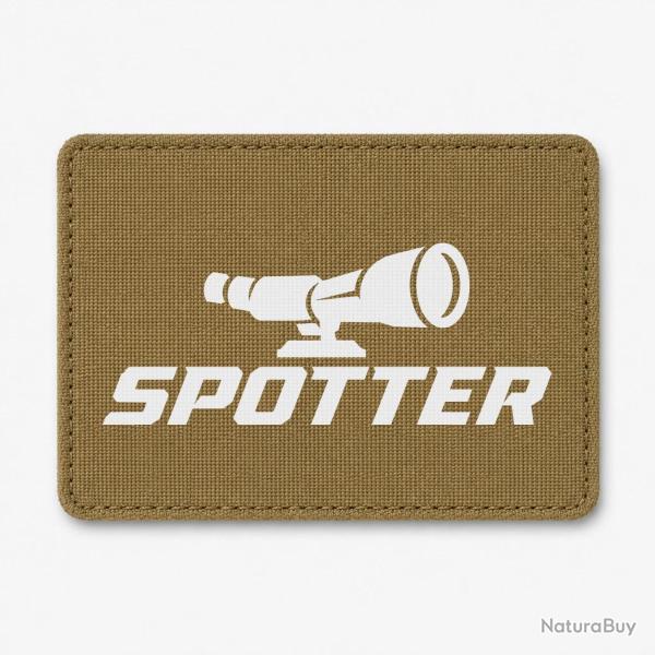 Patch Tir Sportif - Spotter - Longue-vue - Coyote / Blanc