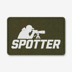 Patch Tir Sportif - Spotter - Tireur &agrave; la lunette - Olive / Blanc