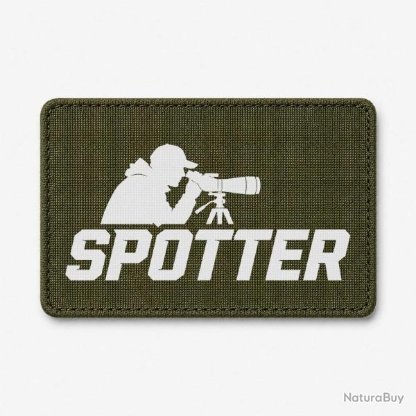 Patch Tir Sportif - Spotter - Tireur � la lunette - Olive / Blanc