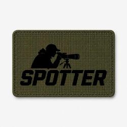 Patch Tir Sportif - Spotter - Tireur &agrave; la lunette - Olive / Noir