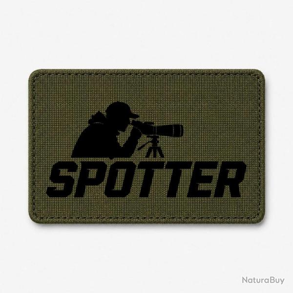 Patch Tir Sportif - Spotter - Tireur � la lunette - Olive / Noir
