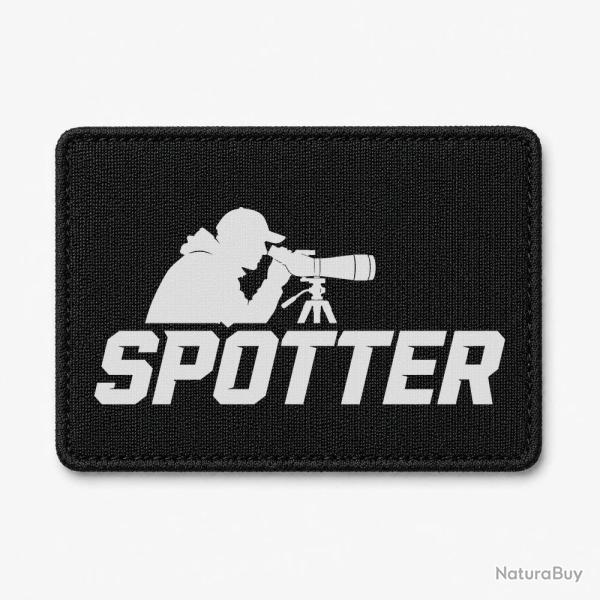 Patch Tir Sportif - Spotter - Tireur � la lunette - Noir / Blanc