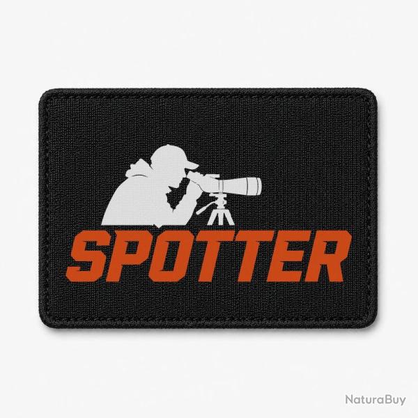 Patch Tir Sportif - Spotter - Tireur � la lunette - Noir / Orange