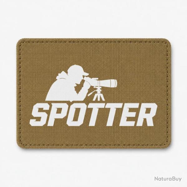 Patch Tir Sportif - Spotter - Tireur � la lunette - Coyote / Blanc