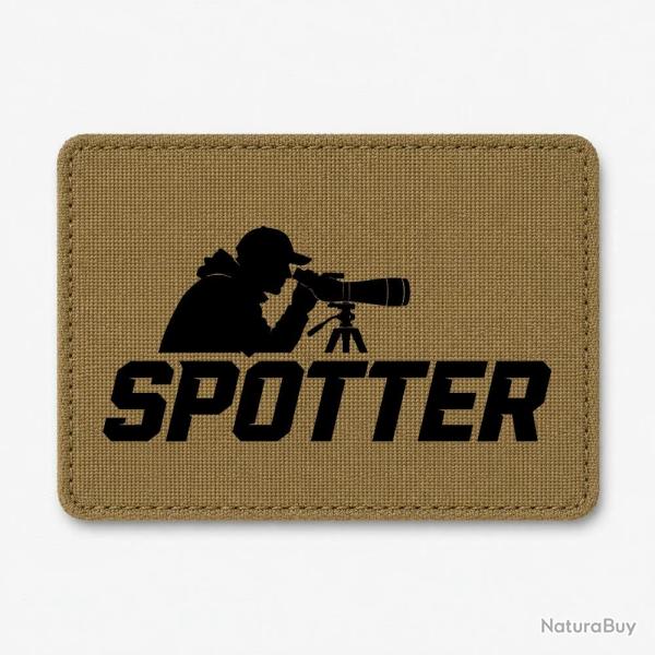 Patch Tir Sportif - Spotter - Tireur � la lunette - Coyote / Noir