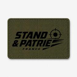 Patch Tir Sportif - Stand et patrie France - Olive / Noir