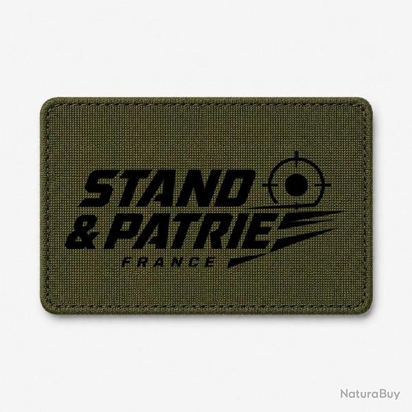 Patch Tir Sportif - Stand et patrie France - Olive / Noir