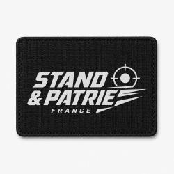 Patch Tir Sportif - Stand et patrie France - Noir / Blanc