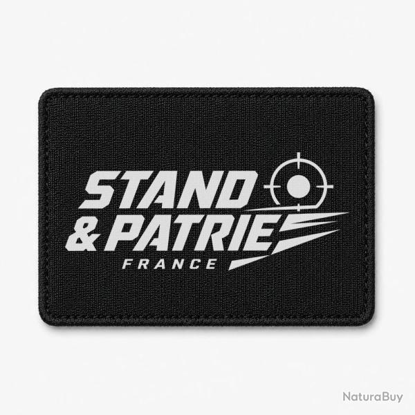 Patch Tir Sportif - Stand et patrie France - Noir / Blanc