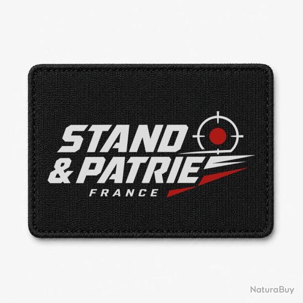 Patch Tir Sportif - Stand et patrie France - Noir / Orange