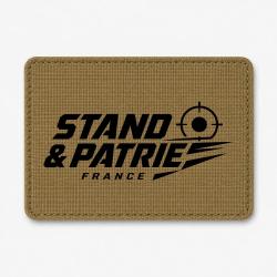 Patch Tir Sportif - Stand et patrie France - Coyote / Noir