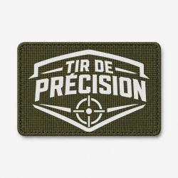 Patch Tir Sportif - Tir de pr&eacute;cision - Blason cible - Olive / Blanc