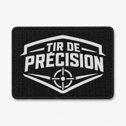 Patch Tir Sportif - Tir de pr&eacute;cision - Blason cible - Noir / Blanc