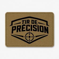 Patch Tir Sportif - Tir de pr&eacute;cision - Blason cible - Coyote / Noir