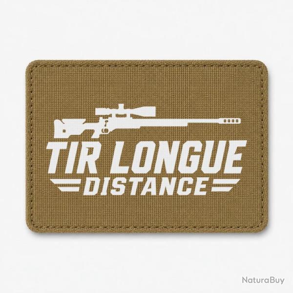 Patch Tir Sportif - Tir longue distance - Carabine - Coyote / Blanc