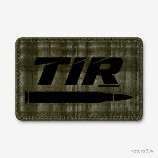 Patch Tir Sportif - Tir longue distance - Cartouche - Olive / Noir