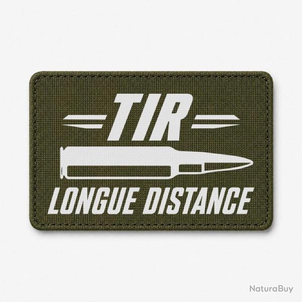 Patch Tir Sportif - Tir longue distance patriote - Olive / Blanc
