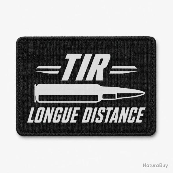Patch Tir Sportif - Tir longue distance patriote - Noir / Blanc