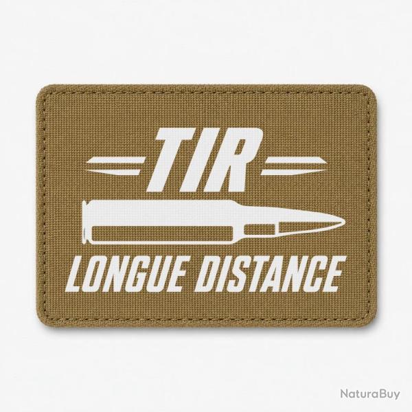Patch Tir Sportif - Tir longue distance patriote - Coyote / Blanc