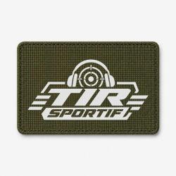 Patch Tir Sportif - Tir sportif - Casque et cible - Olive / Blanc