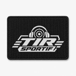 Patch Tir Sportif - Tir sportif - Casque et cible - Noir / Blanc