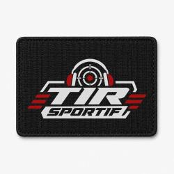 Patch Tir Sportif - Tir sportif - Casque et cible - Noir / Orange