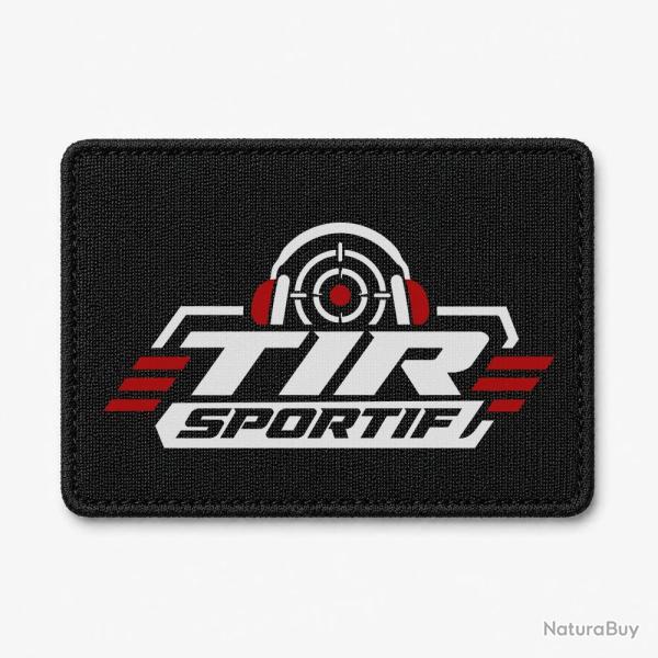 Patch Tir Sportif - Tir sportif - Casque et cible - Noir / Orange