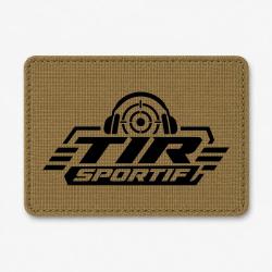 Patch Tir Sportif - Tir sportif - Casque et cible - Coyote / Noir