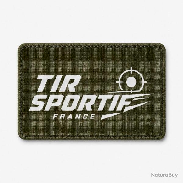 Patch Tir Sportif - Tir sportif France - Cible tricolore - Olive / Blanc