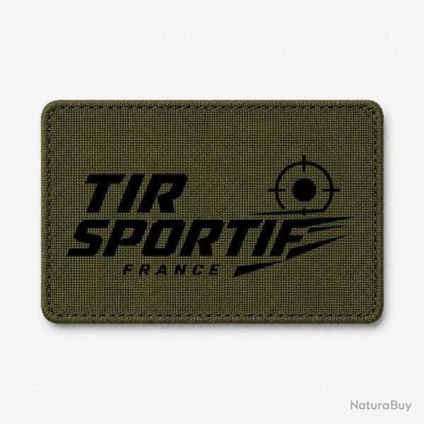 Patch Tir Sportif - Tir sportif France - Cible tricolore - Olive / Noir