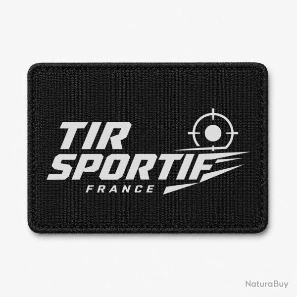 Patch Tir Sportif - Tir sportif France - Cible tricolore - Noir / Blanc