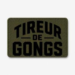 Patch Tir Sportif - Tireur de gong - Olive / Noir