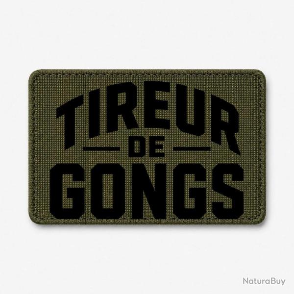 Patch Tir Sportif - Tireur de gong - Olive / Noir