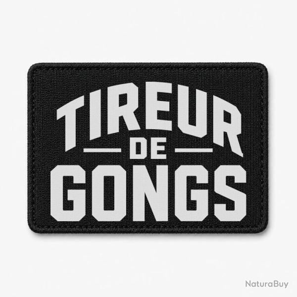 Patch Tir Sportif - Tireur de gong - Noir / Blanc