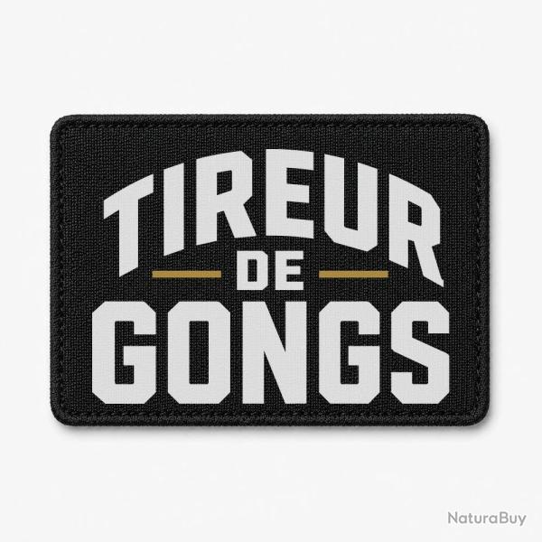 Patch Tir Sportif - Tireur de gong - Noir / Orange