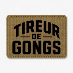 Patch Tir Sportif - Tireur de gong - Coyote / Noir