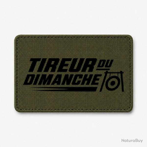 Patch Tir Sportif - Tireur du dimanche - Bipied - Olive / Noir
