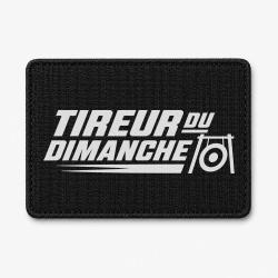 Patch Tir Sportif - Tireur du dimanche - Bipied - Noir / Blanc