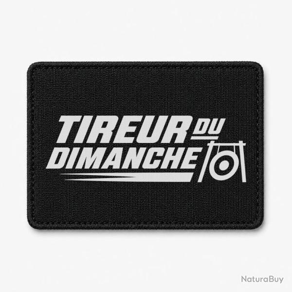 Patch Tir Sportif - Tireur du dimanche - Bipied - Noir / Blanc