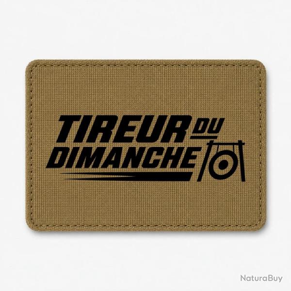 Patch Tir Sportif - Tireur du dimanche - Bipied - Coyote / Noir