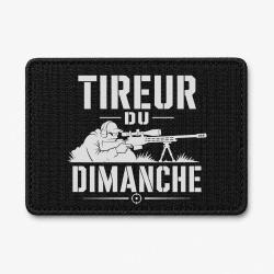 Patch Tir Sportif - Tireur du dimanche - Carabine - Noir / Blanc