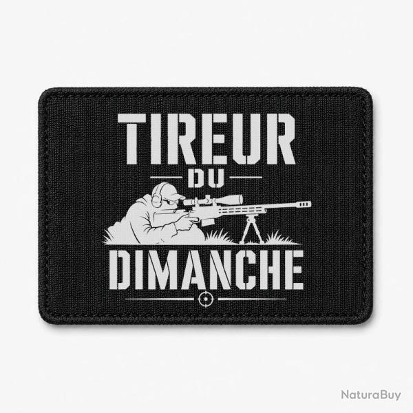Patch Tir Sportif - Tireur du dimanche - Carabine - Noir / Blanc