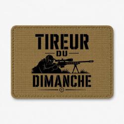 Patch Tir Sportif - Tireur du dimanche - Carabine - Coyote / Noir